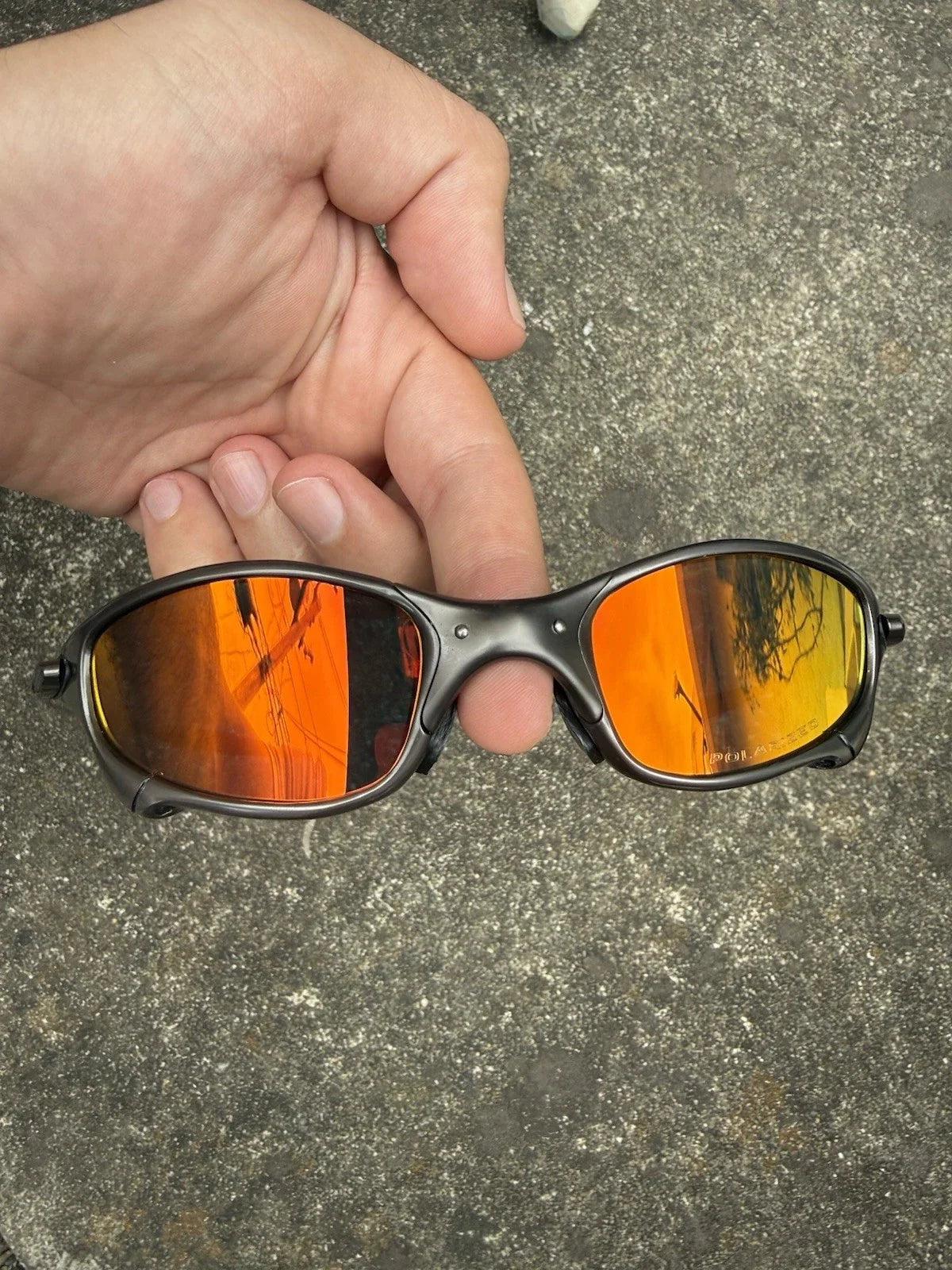 Juliet X-Metal sunglasses, Red Orange lenses
