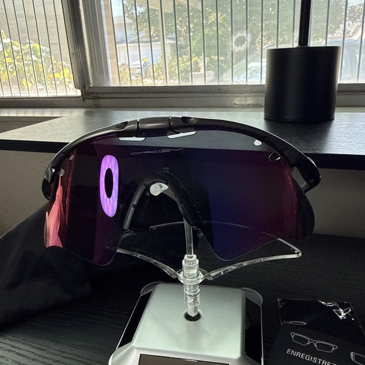 Magnesium X-Metal Sunglasses, Purple Blue lenses