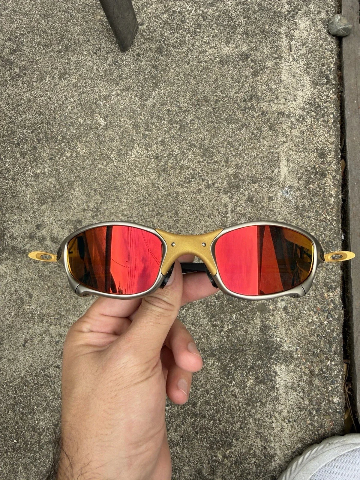 Juliet X-Metal sunglasses, Ruby lenses