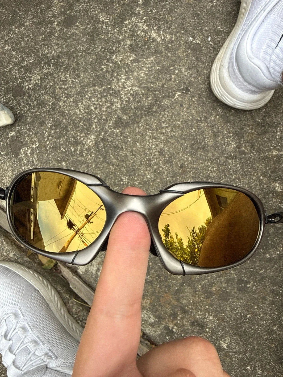 Romeo X-Metal Sunglasses, Gold Iridium lenses