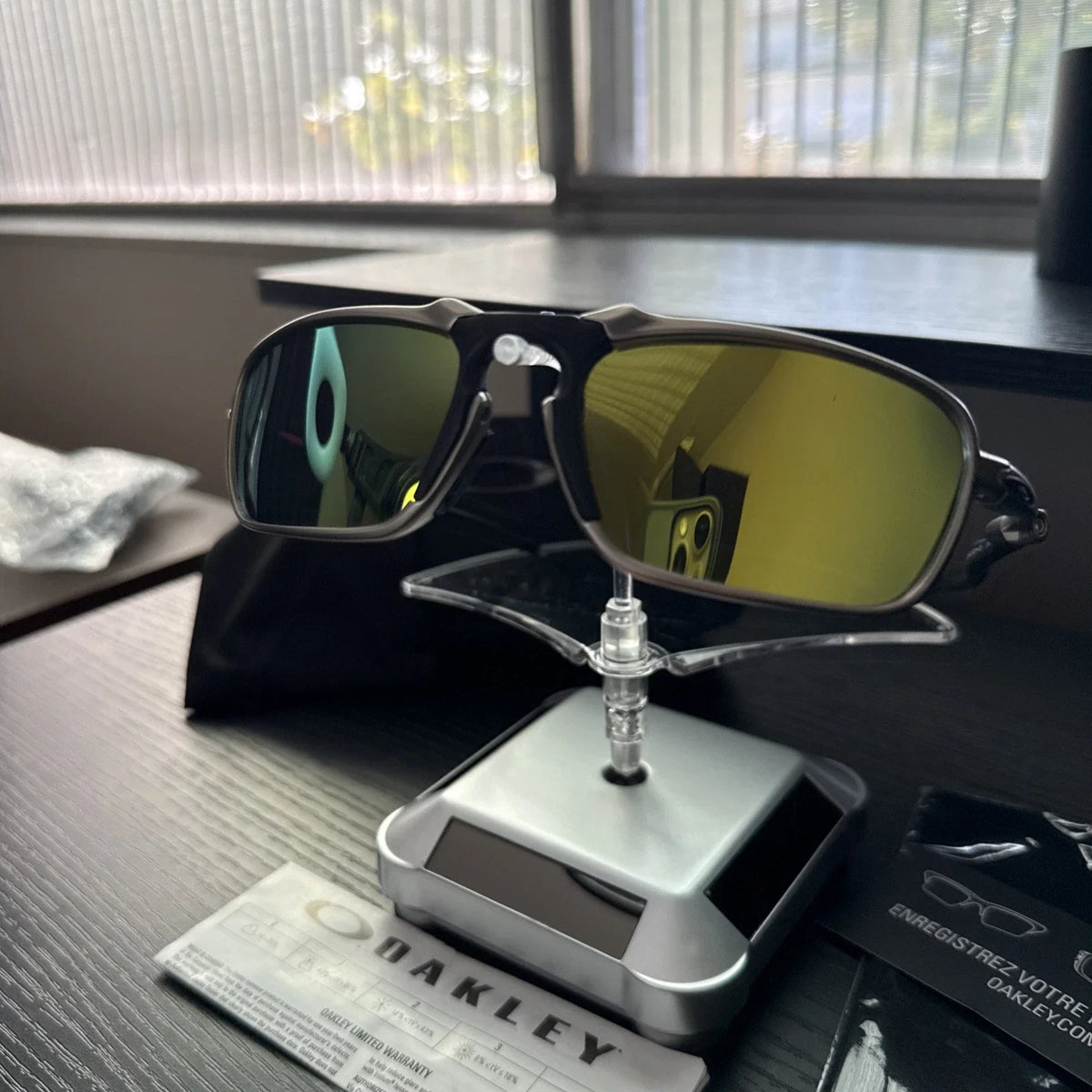 Badman X-Metal Sunglasses, Yellow Polarized lenses