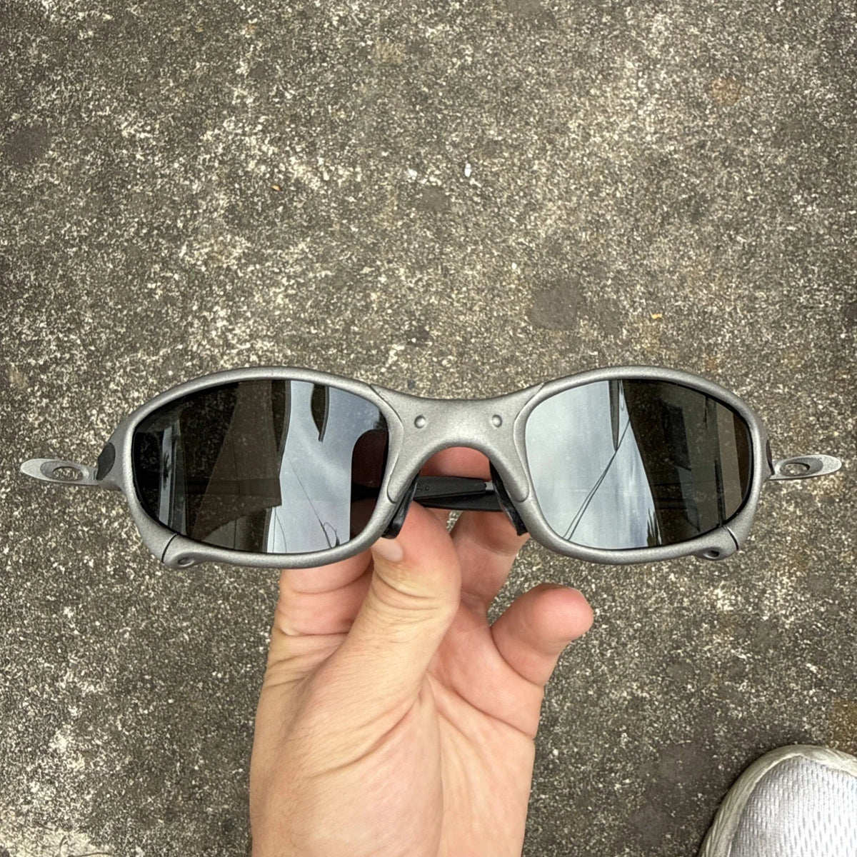 Juliet X-Metal Sunglasses, Stealth Black lenses