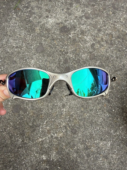 Juliet X-Metal Sunglasses, Green lenses